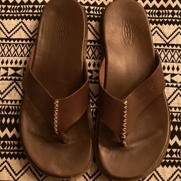 Keen Brown Leather Sandals - Picture 2 of 4